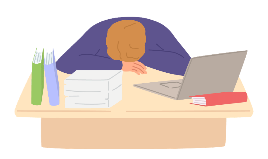 Dépression et fatigue : illustration d'une fatigue dépressive et d'un épuisement mental